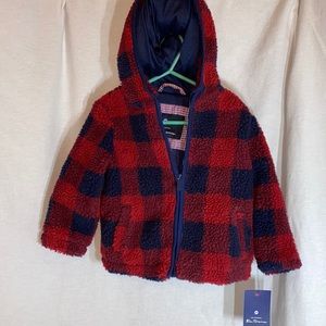 Ben Sherman Boys Teddy Bear Coat W/Hood 24M-NWTS